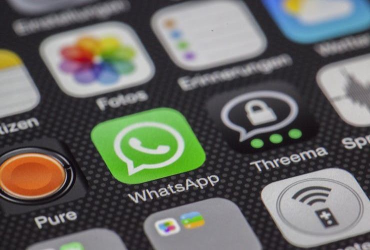 Whatsapp sullo screen del cellulare